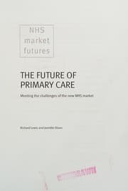 Tapa de The future of primary care