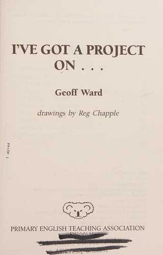 Tapa de I've Got a Project On . .