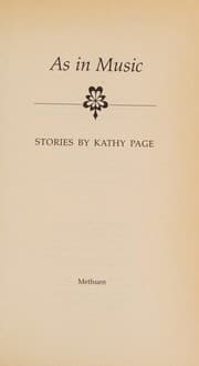 Tapa de As in Music and Other Stories