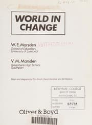 Tapa de World in Change