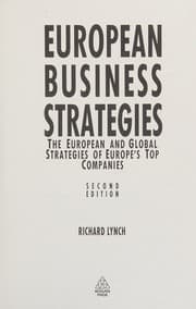Tapa de European Business Strategies