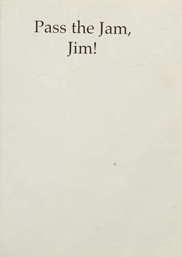 Tapa de Pass the jam, Jim