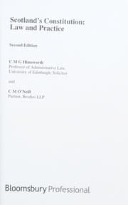Tapa de Scotland's constitution