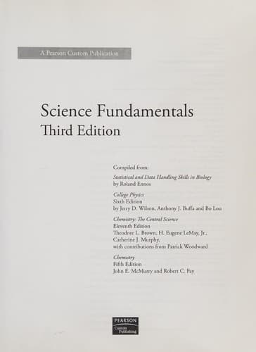 Tapa de Science fundamentals
