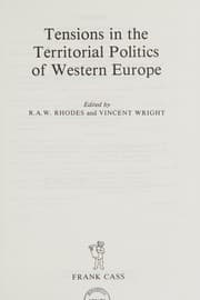 Tapa de Tensions inthe territorial politics of Western Europe