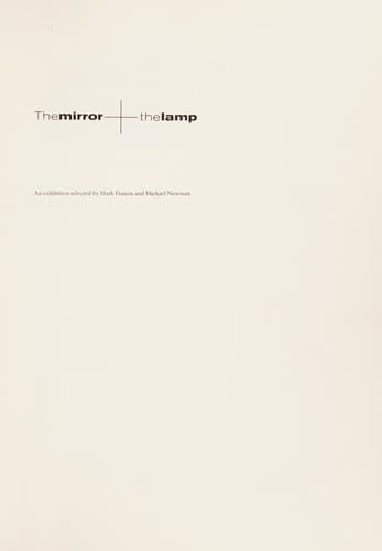 Tapa de The mirror + the lamp