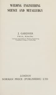 Tapa de Welding engineering science and metallurgy