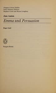 Tapa de Jane Austen Emma and Persuasion