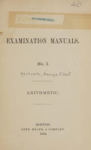 Tapa de Wentworth & Hill's examination manuals