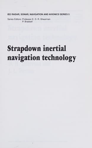 Tapa de Strapdown inertial navigation technology