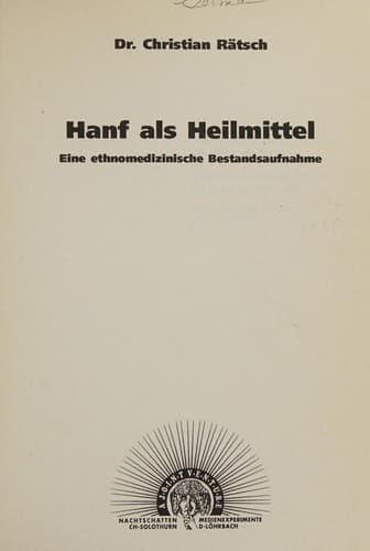 Tapa de Hanf als Heilmittel