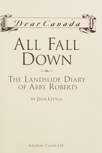 Tapa de Dear Canada : All Fall Down