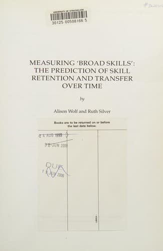 Tapa de Measuring 'broad skills'