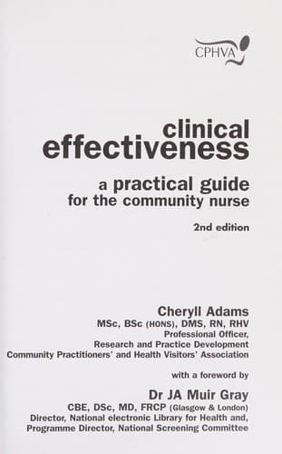 Tapa de Clinical effectiveness