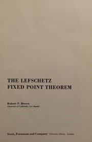 Tapa de The Lefschetz fixed point theorem