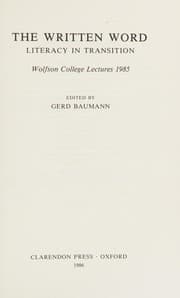 Tapa de The Written word