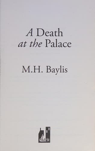 Tapa de A death at the palace