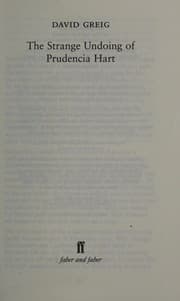 Tapa de The strange undoing of prudencia hart