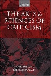 Tapa de Arts and Sciences of Criticism