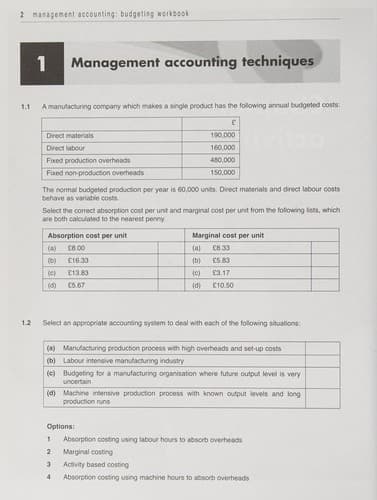 Tapa de Management accounting