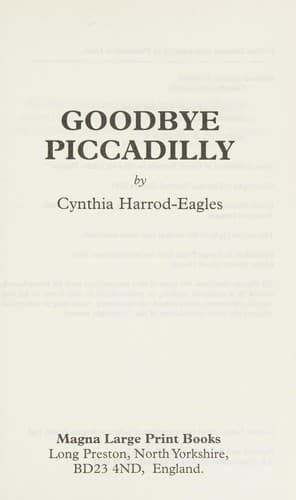 Tapa de Goodbye Piccadilly
