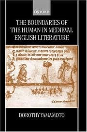 Tapa de The boundaries of the human in medieval English literature