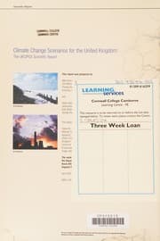 Tapa de Climate change scenarios for the United Kingdom
