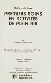 Tapa de Premiers soins en activités de plein air