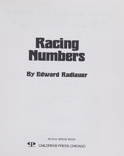 Tapa de Racing numbers