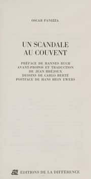 Tapa de Un scandale au couvent