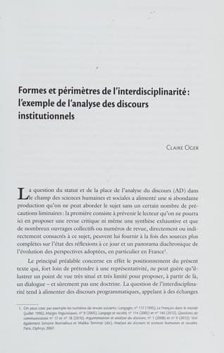 Tapa de Regards croisés sur l'analyse du discours