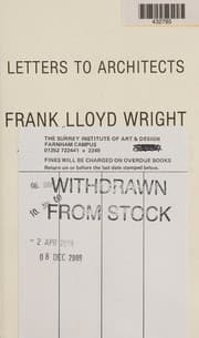 Tapa de Letters to Architects