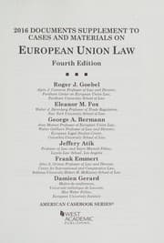 Tapa de Documents supplement to cases and materials on european union law
