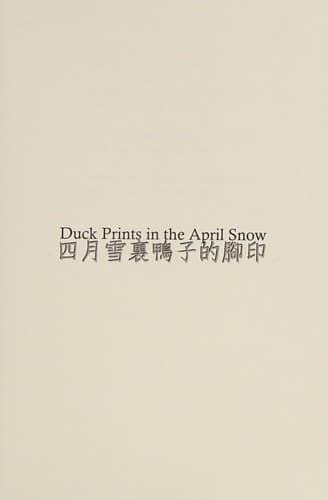 Tapa de Duck Prints in the April Snow