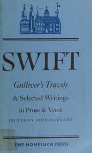 Tapa de Gulliver's travels and selected writing in prose and verse