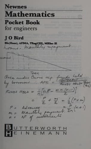 Tapa de Newnes mathematics pocket book for engineers