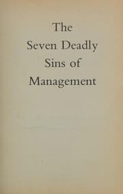 Tapa de The seven deadly sins of management
