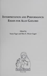Tapa de Interpretation and performance