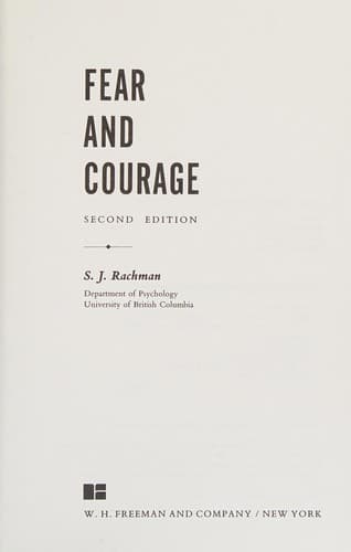 Tapa de Fear and courage