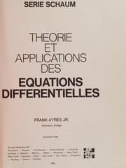 Tapa de Théorie et applications des équations différentielles