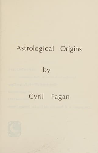 Tapa de Astrological Origins