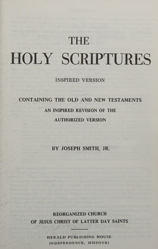Tapa de The Holy Scriptures
