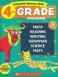 Tapa de Scholastic Success With 4th Grade Workbook