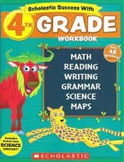 Tapa de Scholastic Success With 4th Grade Workbook