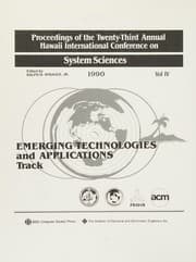 Tapa de Proceedings of the Twenty-Third Annual Hawaii International Conference on System Sciences 1990 (Hawaii International Conference on System Sciences, 23rd)