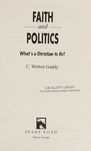 Tapa de Faith and politics