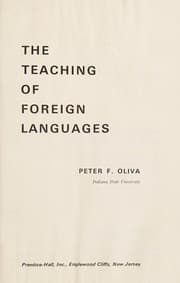 Tapa de The teaching of foreign languages