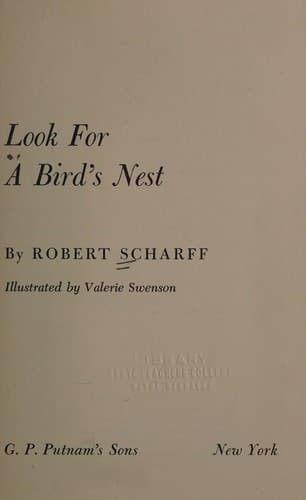 Tapa de Look for a bird's nest