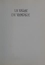Tapa de La Valse du vampire