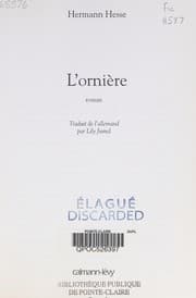 Tapa de L'ornière